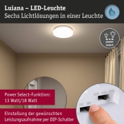 LED Deckenleuchte Luiana   IP44  3000 - 5700K 1750lm 230V 16,5W  Weiß