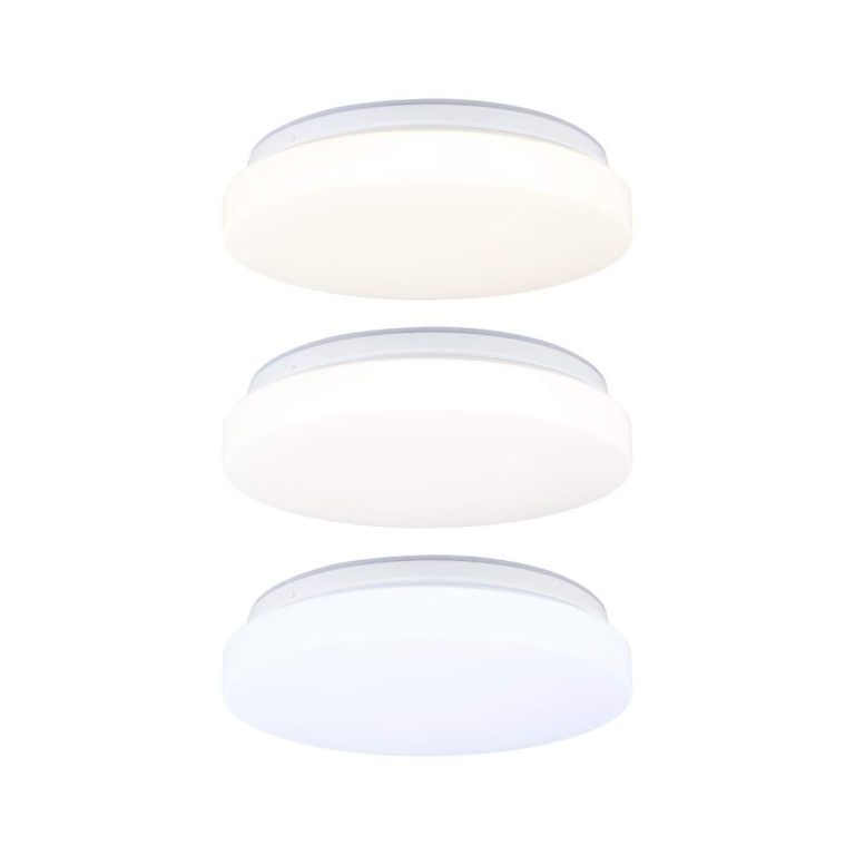 Paulmann LED Deckenleuchte Luiana Dämmerungsgesteuerter Bewegungsmelder (HF)  IP44  3000 - 5700K 1750lm 230V 16,5W  Weiß