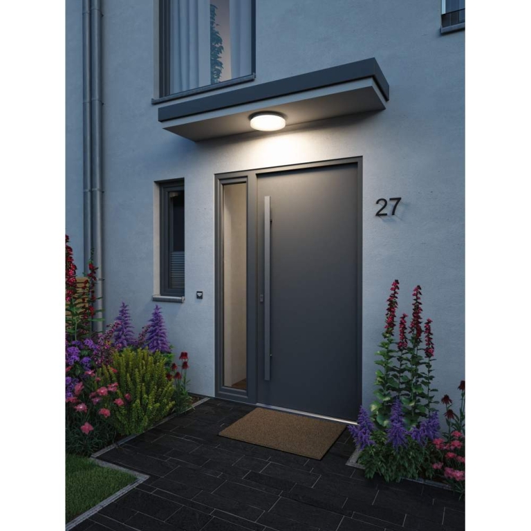 Paulmann LED Deckenleuchte Luiana Dämmerungsgesteuerter Bewegungsmelder (HF)  IP44  3000 - 5700K 1750lm 230V 16,5W  Weiß