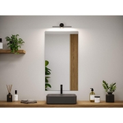 LED Spiegelleuchte Sava  IP44  3000K 250lm 230V 4,2W  Schwarz matt