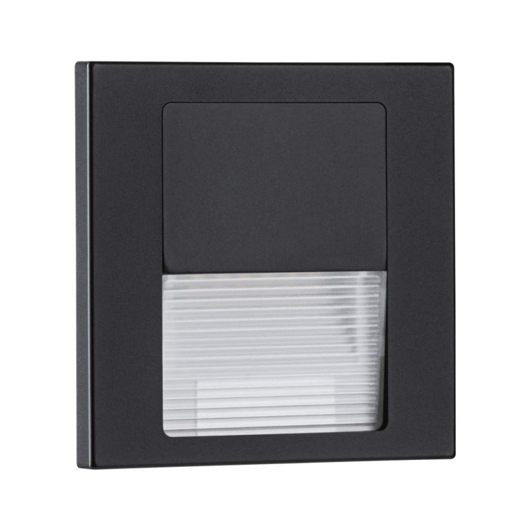 Paulmann LED Wandeinbauleuchte Tsaro Schwarz matt (Follower) Orientierungslicht 1W 80lm 2700K 230V