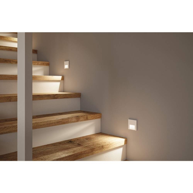Paulmann LED Wandeinbauleuchte Tsaro Weiß matt (Leader) Orientierungslicht 1W 80lm 2700K 230V