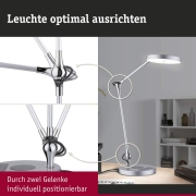 LED Schreibtischleuchte Numis White Switch 1000lm 11W Weißaluminium