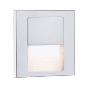 LED Wandeinbauleuchte Tsaro Chrom matt (Follower) Orientierungslicht 1W 80lm 2700K 230V