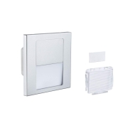 LED Wandeinbauleuchte Tsaro Chrom matt (Follower) Orientierungslicht 1W 80lm 2700K 230V
