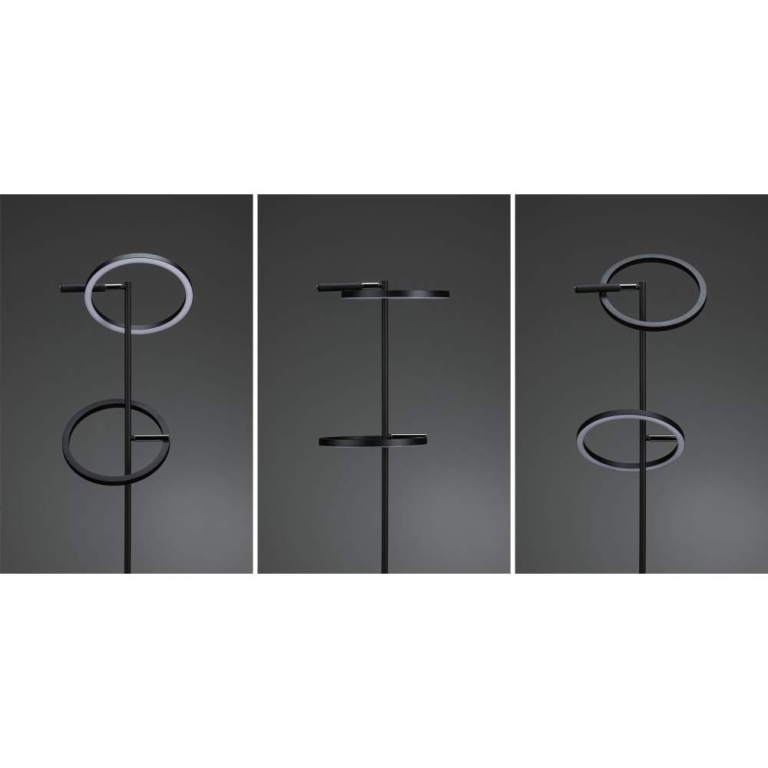 Paulmann LED Stehleuchte Odila  Tunable White 2x1200lm 2x10,4W Schwarz matt, Chrom