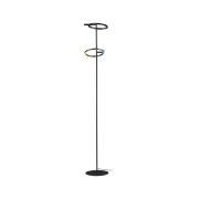 LED Stehleuchte Odila  Tunable White 2x1200lm 2x10,4W Schwarz matt, Chrom