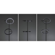 LED Stehleuchte Odila  Tunable White 2x1200lm 2x10,4W Schwarz matt, Chrom