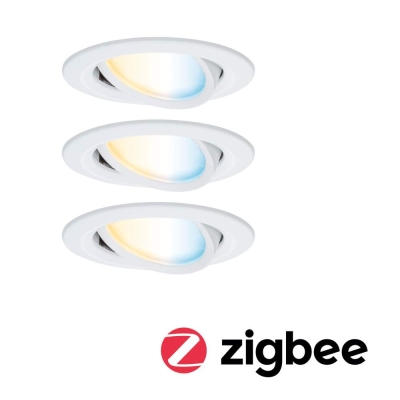 Paulmann LED Einbauleuchte Nova Coin    rund 84mm 50° Tunable White 3x6W 3x500lm 230V Weiß matt Aluminium