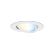 LED Einbauleuchte Nova Coin    rund 84mm 50° Tunable White 3x6W 3x500lm 230V Weiß matt Aluminium