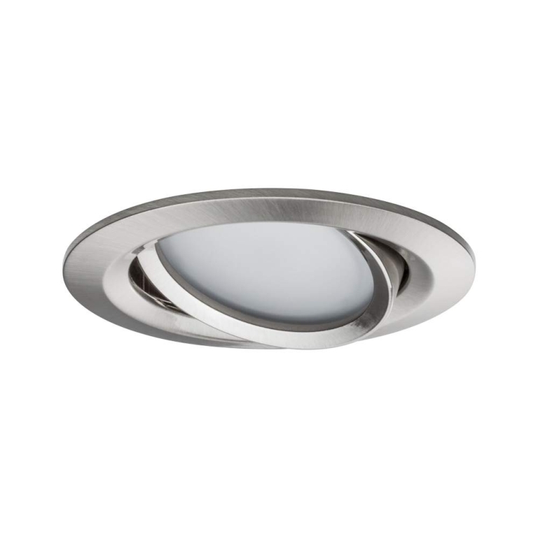 Paulmann LED Einbauleuchte Nova Coin    rund 84mm 50° Tunable White 3x6W 3x530lm 230V Eisen gebürstet Aluminium