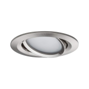 LED Einbauleuchte Nova Coin    rund 84mm 50° Tunable White 3x6W 3x530lm 230V Eisen gebürstet Aluminium