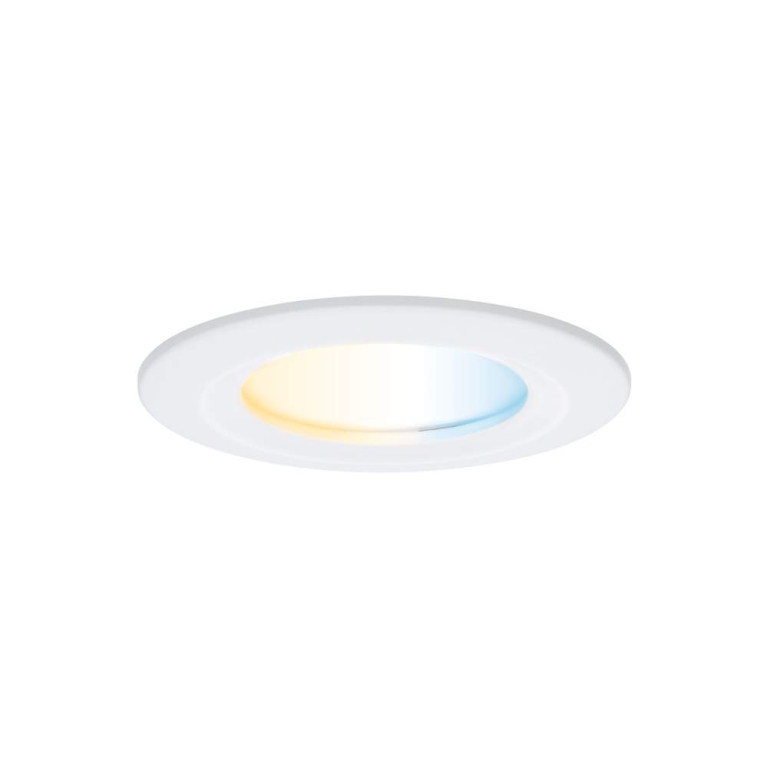 Paulmann LED Einbauleuchte Nova Coin   IP44 rund 78mm  Tunable White 3x6W 3x530lm 230V Weiß matt Aluminium