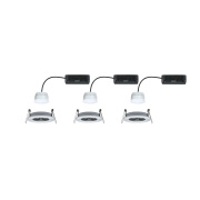LED Einbauleuchte Nova Coin   IP44 rund 78mm  Tunable White 3x6W 3x530lm 230V Alu gedreht Aluminium