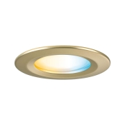 LED Einbauleuchte Nova Coin   IP44 rund 78mm  Tunable White 3x6W 3x530lm 230V Gold matt Aluminium