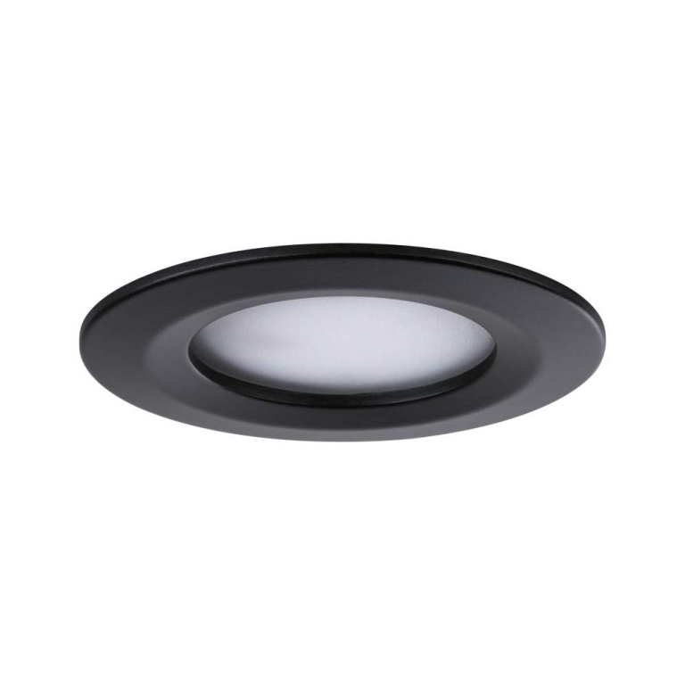 Paulmann LED Einbauleuchte Nova Coin   IP44 rund 78mm  Tunable White 3x6W 3x530lm 230V Schwarz matt Aluminium