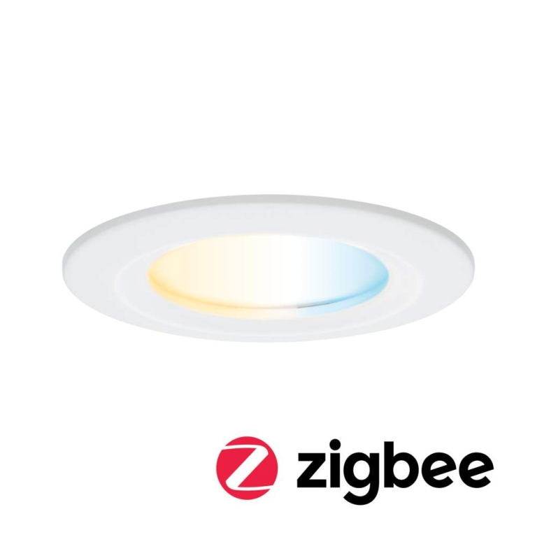 Paulmann LED Einbauleuchte Nova Coin   IP44 rund 78mm  Tunable White 6W 530lm 230V Weiß matt Aluminium