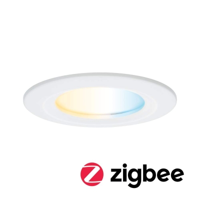 Paulmann LED Einbauleuchte Nova Coin   IP44 rund 78mm  Tunable White 6W 530lm 230V Weiß matt Aluminium