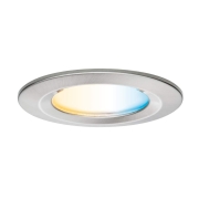 LED Einbauleuchte Nova Coin   IP44 rund 78mm  Tunable White 6W 530lm 230V Eisen gebürstet Aluminium