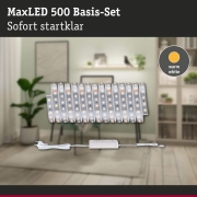 MaxLED 500 LED Strip Warmweiß Basisset  5m   17W 550lm/m 64 LEDs/m 2700K 30VA