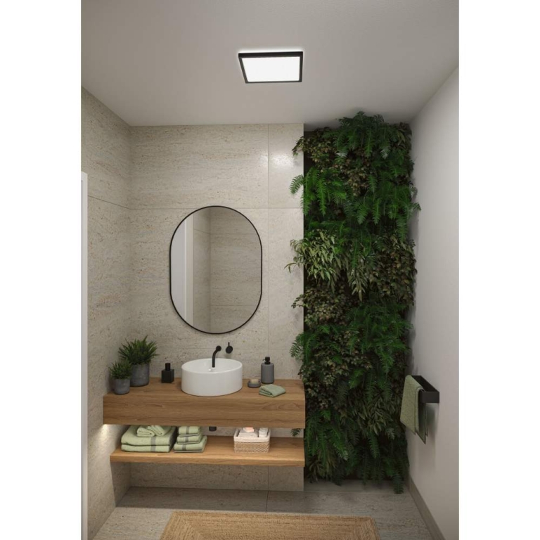 Paulmann LED Panel Atria Shine  IP44 eckig mm  15,7W 2100lm 3000 - 6500K Schwarz