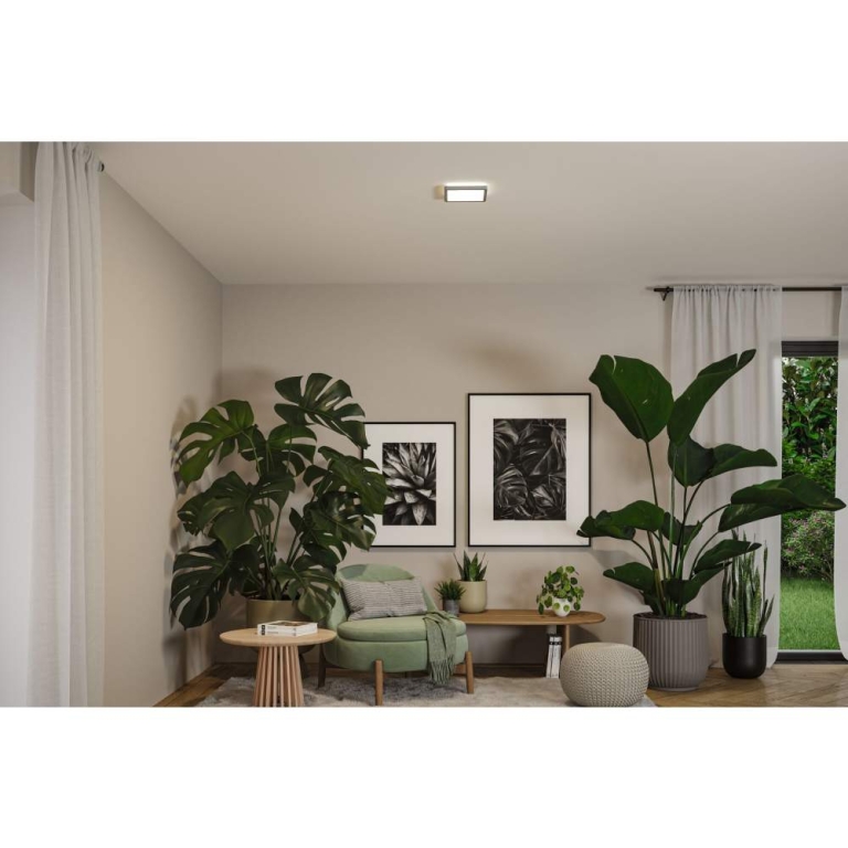 Paulmann LED Panel Atria Shine  IP44 eckig 190x190mm  8W 1160lm 3000 - 6500K Chrom matt