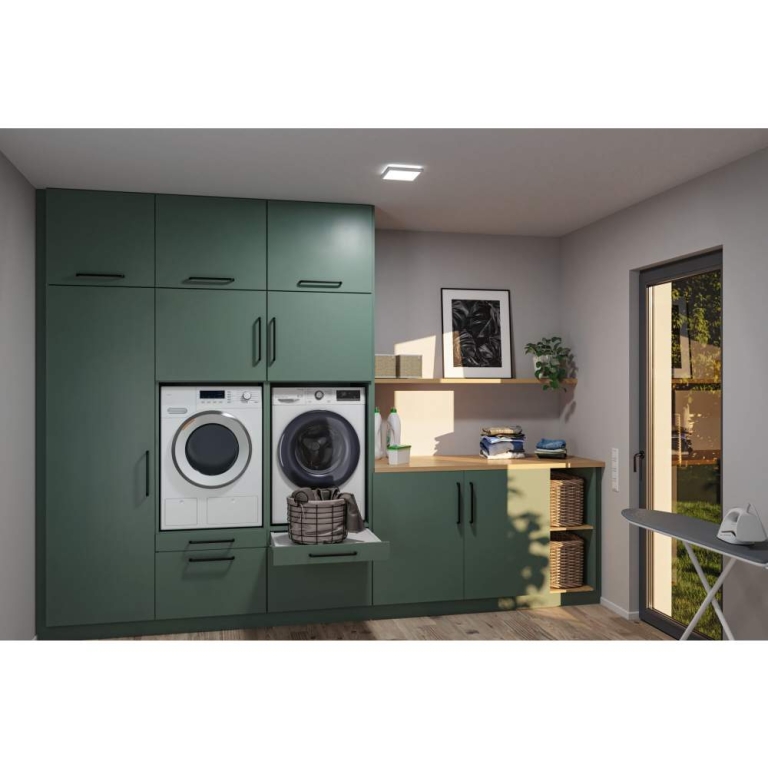 Paulmann LED Panel Atria Shine  IP44 eckig 190x190mm  8W 1160lm 3000 - 6500K Chrom matt