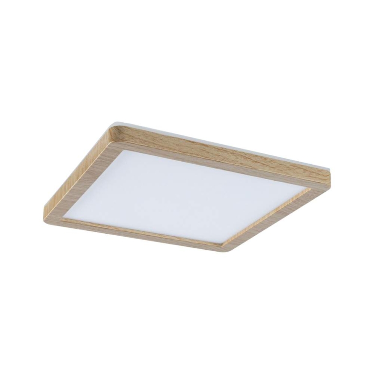 Paulmann LED Panel Atria Shine  IP44 eckig 190x190mm  8W 1160lm 3000 - 6500K Holzoptik