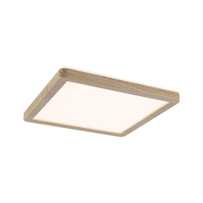 Paulmann LED Panel Atria Shine  IP44 eckig 190x190mm  8W 1160lm 3000 - 6500K Holzoptik