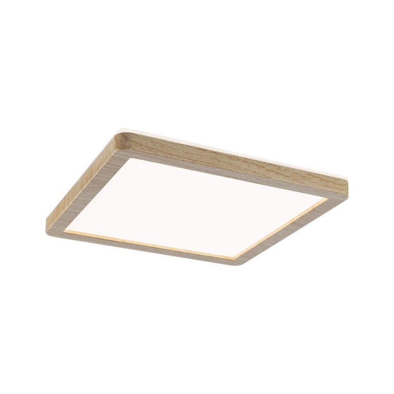 Paulmann LED Panel Atria Shine  IP44 eckig 190x190mm  8W 1160lm 3000 - 6500K Holzoptik