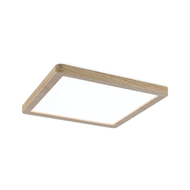 Paulmann LED Panel Atria Shine  IP44 eckig 190x190mm  8W 1160lm 3000 - 6500K Holzoptik