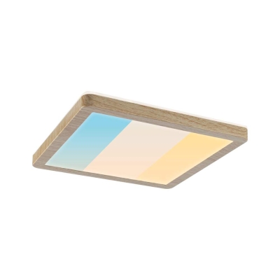 Paulmann LED Panel Atria Shine  IP44 eckig 190x190mm  8W 1160lm 3000 - 6500K Holzoptik