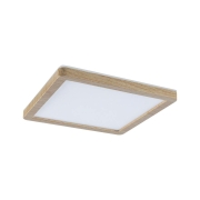 LED Panel Atria Shine  IP44 eckig 190x190mm  8W 1160lm 3000 - 6500K Holzoptik