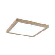 LED Panel Atria Shine  IP44 eckig 190x190mm  8W 1160lm 3000 - 6500K Holzoptik