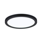 LED Panel Atria Shine  IP44 rund 190mm  7,6W 1100lm 3000 - 6500K Schwarz