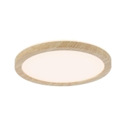 LED Panel Atria Shine  IP44 rund 190mm  7,6W 1100lm 3000 - 6500K Holzoptik