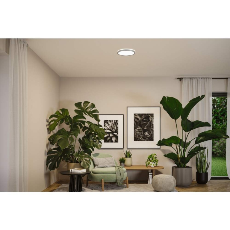 Paulmann LED Panel Atria Shine  IP44 rund 298mm  14,8W 2250lm 3000 - 6500K Chrom matt