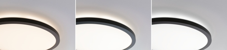 Paulmann LED Panel Atria Shine  IP44 rund 298mm  14,8W 2250lm 3000 - 6500K Schwarz
