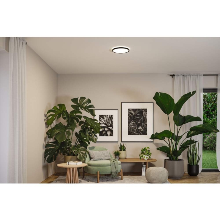 Paulmann LED Panel Atria Shine  IP44 rund 298mm  14,8W 2250lm 3000 - 6500K Schwarz