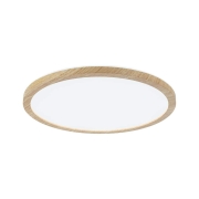 LED Panel Atria Shine  IP44 rund 298mm  14,8W 2250lm 3000 - 6500K Holzoptik