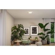 LED Panel Atria Shine  IP44 rund 298mm  14,8W 2250lm 3000 - 6500K Holzoptik