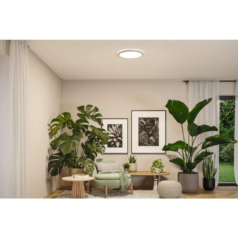 Paulmann LED Panel Atria Shine  IP44 rund 398mm  20,8W 2800lm 3000 - 6500K Chrom matt