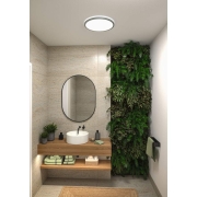 LED Panel Atria Shine  IP44 rund 398mm  20,8W 2800lm 3000 - 6500K Chrom matt