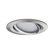 LED Einbauleuchte Nova Coin    rund 84mm 50° RGBW+ 3x6W 3x500lm 230V Eisen gebürstet Alu Druckguss