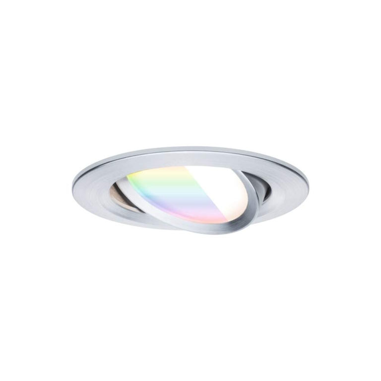 Paulmann LED Einbauleuchte Nova Coin    rund 84mm 50° RGBW+ 3x6W 3x500lm 230V Alu gedreht Alu Druckguss