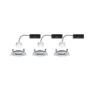 LED Einbauleuchte Nova Coin    rund 84mm 50° RGBW+ 3x6W 3x500lm 230V Alu gedreht Alu Druckguss