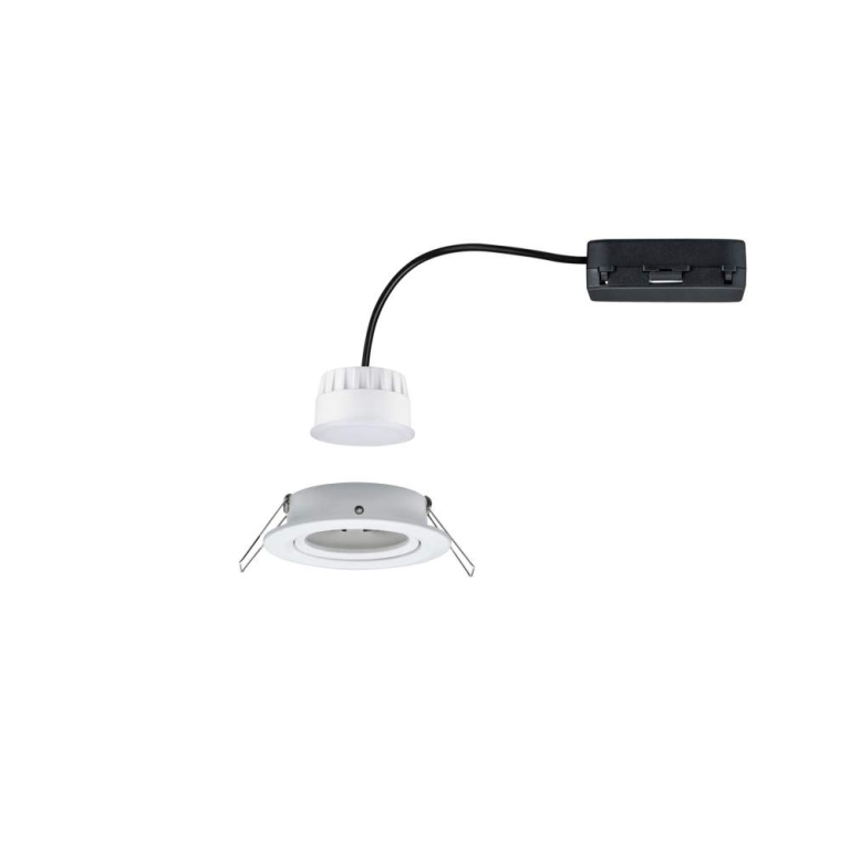 Paulmann LED Einbauleuchte Nova Coin    rund 84mm 50° RGBW+ 6W 500lm 230V Weiß matt Alu Druckguss