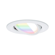 LED Einbauleuchte Nova Coin    rund 84mm 50° RGBW+ 6W 500lm 230V Weiß matt Alu Druckguss