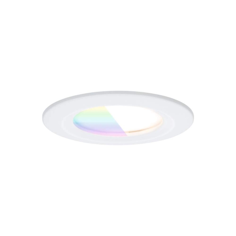 Paulmann LED Einbauleuchte Nova Coin   IP44 rund 78mm  RGBW+ 3x6W 3x500lm 230V Weiß matt Alu Druckguss