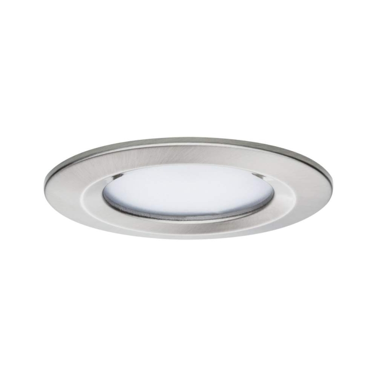 Paulmann LED Einbauleuchte Nova Coin   IP44 rund 78mm  RGBW+ 3x6W 3x500lm 230V Eisen gebürstet Alu Druckguss